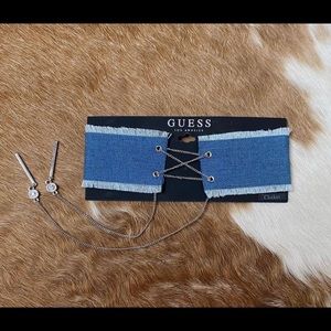 Guess denim choker